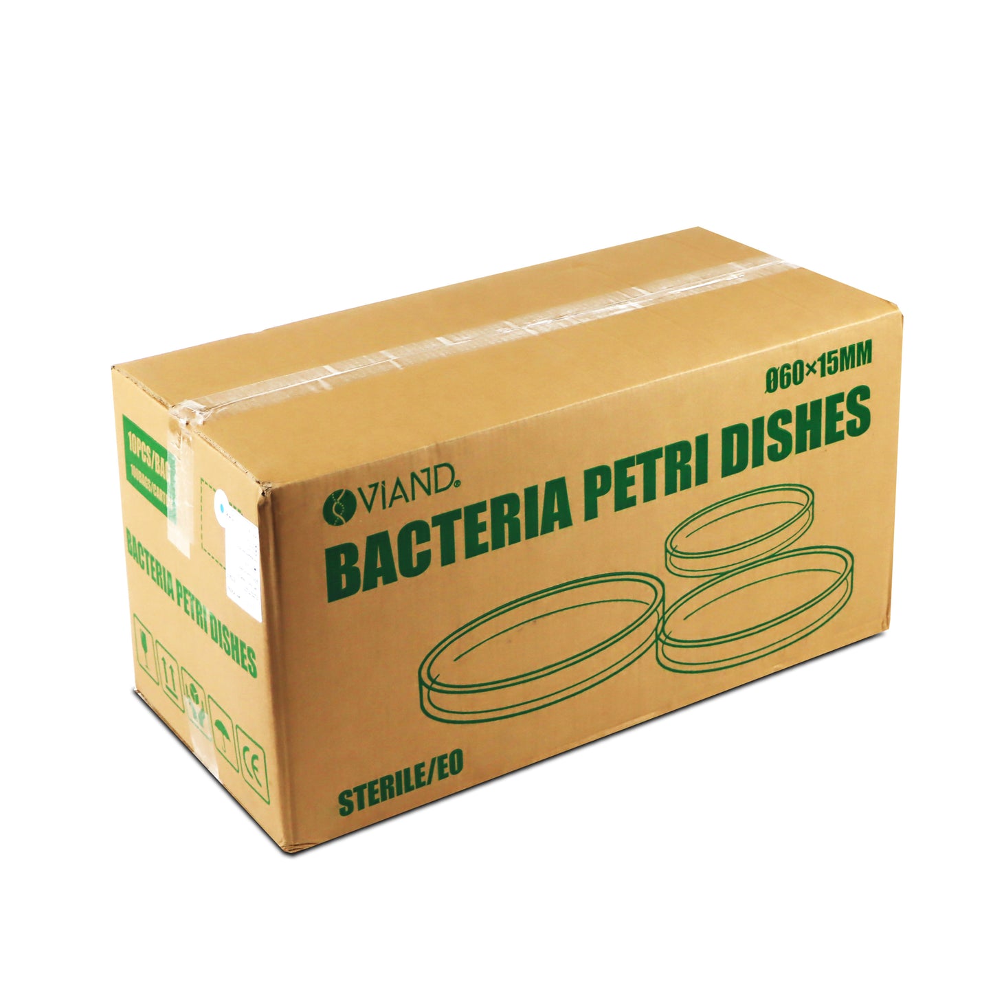 CAJA PETRI DESECHABLE 1 DIVISION 90 X 15MM PK/10 VIAND