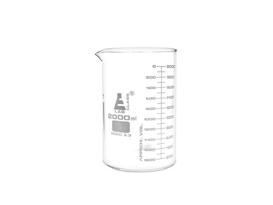 VASO PRECIPITADO DE VIDRIO ASTM 2000ML EISCO