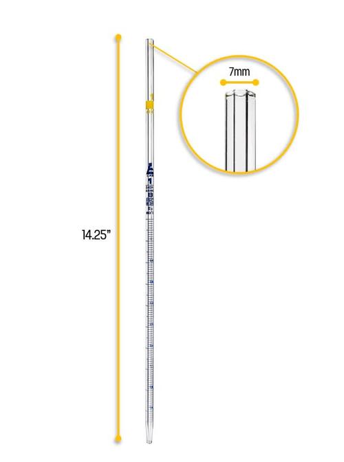 PIPETA SEROLOGICA GRADUADA CLASE "B" 1ML X 0.01 EISCO