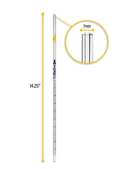 PIPETA SEROLOGICA GRADUADA CLASE "B" 1ML X 0.01 EISCO